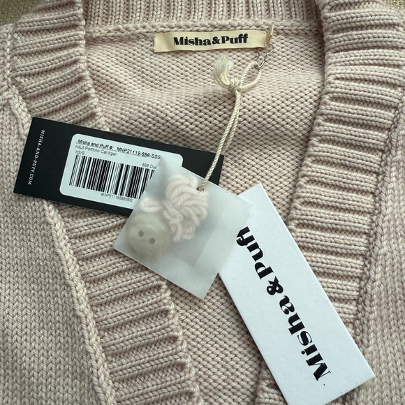 Misha & Puff Merino Wool Portfolio Cardigan xs/s Dune - Picture 4 of 8